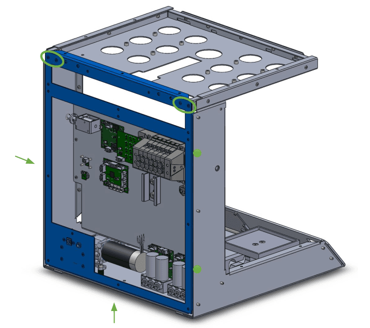 Cytocatch bottom panel with holes