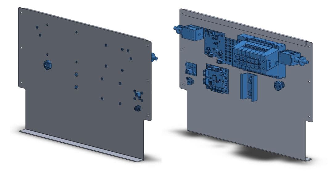 Cytocatch electronics panel CAD