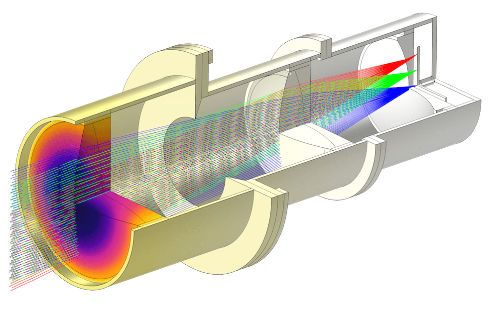Optical path schematic for the Cytocatch fluorescence imaging system